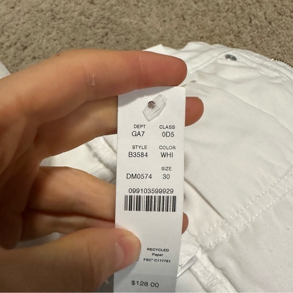 J crew mid rise toothpick jeans white - Picture 3 of 3